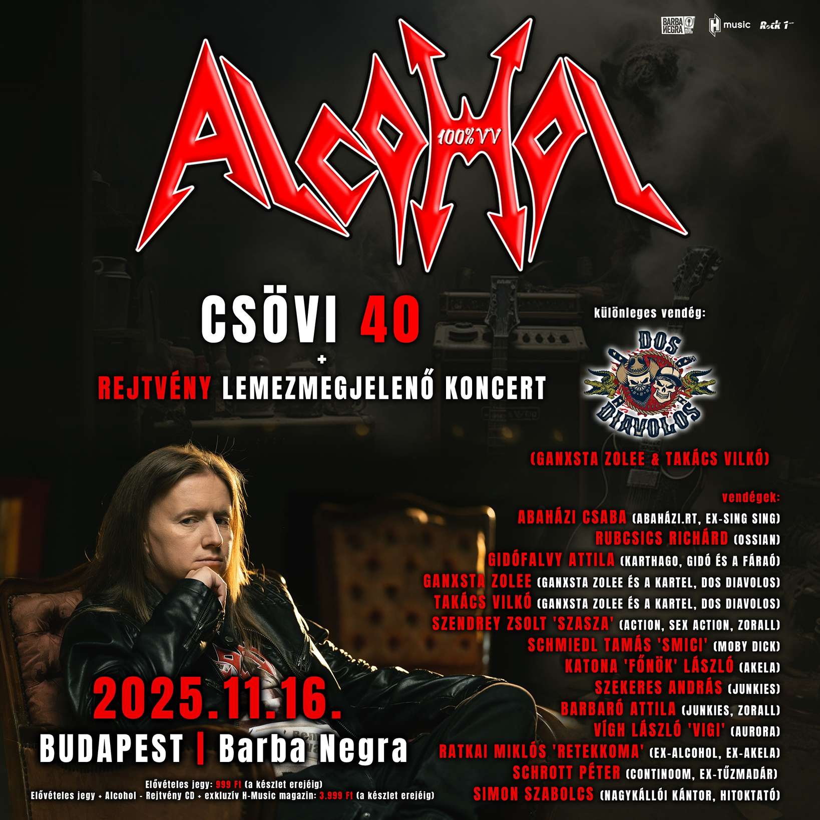 Alcohol - Rubcsics Ricsi (Ossian) írta a november közepén érkező új album második felvezető dalának zenéjét: 'Hasta la vista'